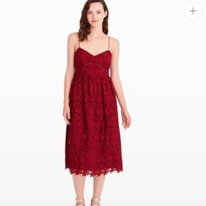 Club Monaco Bolari Dress in Dark Red